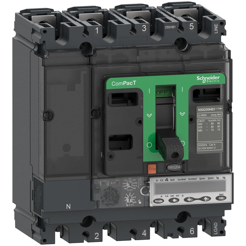 Schneider Electric - Leistungsschalter für Motorschutz Kompaktleistungsschalter C25R36M150 ComPacT NSX250R mit