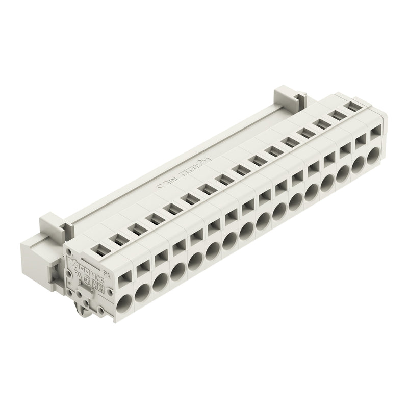 WAGO - Kabelsteckverbinder für Leiterplattensteckverbinder 1-Leiter-Stiftleiste 721-616/018-000 CAGECLAMP,2,5mm²,lgr − 25 Stück