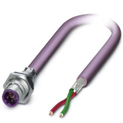 Phoenix Contact - Rundsteckverbinder, feldkonfektionierbar (Industriesteckverbinder) Bussystem-Einbaustecker SACCBP-MSB-2#1437494