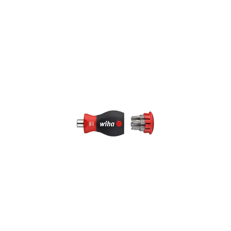 Wiha - Bit-Schraubendreher Schraubendreher+BitMagazin SB380103 6-rund m.6 Bits,1/4"