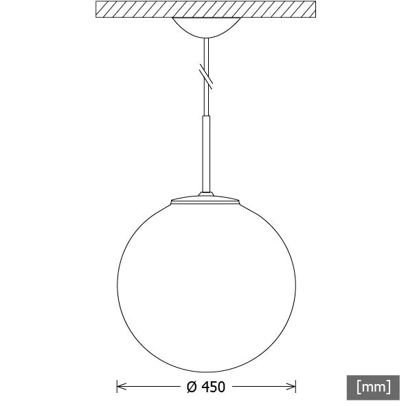 LTS Licht&Leuchten - Pendelleuchte LED-Pendelleuchte GLO 450.4640.2DA ws 4000K DALI weiß