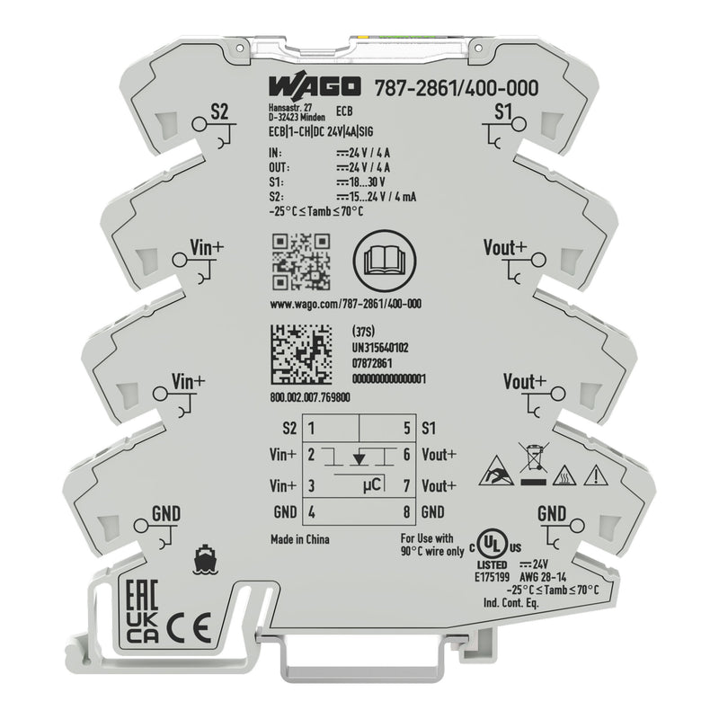 WAGO - Stromüberwachungsgerät Schutzschalter 787-2861/400-000 Elektronisch