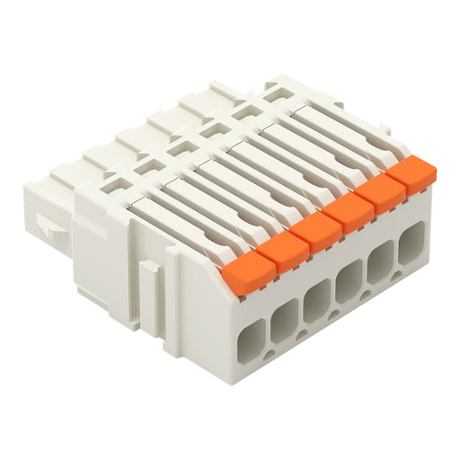 WAGO - Kabelsteckverbinder für Leiterplattensteckverbinder 1-Leiter-Federleiste,Hebel 2734-1106/327-000 PushinCAGECLAMP,lgr − 100 Stück