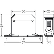 Hensel - Ein- und mehrpolige Klemmenleiste N-Klemme Mi NK 1 f.Mi4150,Mi5150