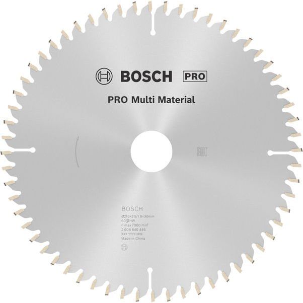 Bosch - Kreissägeblatt PRO Multi Material 2608640446 Kreissägeblatt 216 x