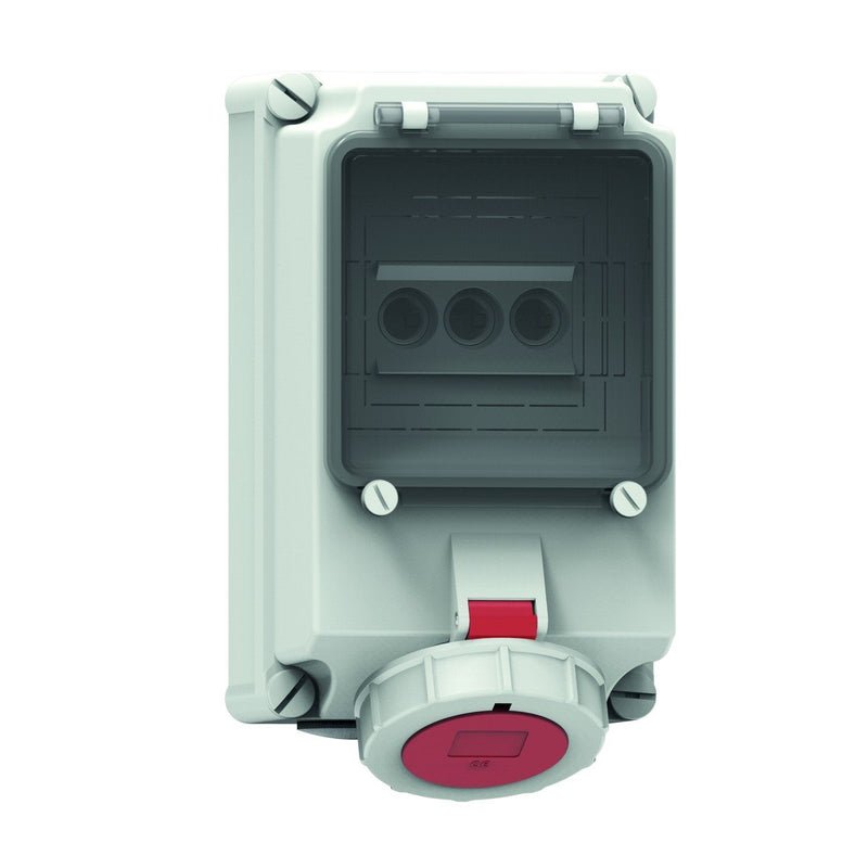 Bals Elektrotech - CEE-Steckdose abschaltbar, abgesichert (IEC 60309) Wandsteckdose abgesichert 15134 32A 5p 400V 6h IP67