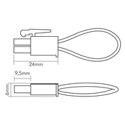 Nobile - Elektrisches Zubehör/Ersatzteile für Leuchten Kurzschlussbrücke 8099720000 2-polig AMP