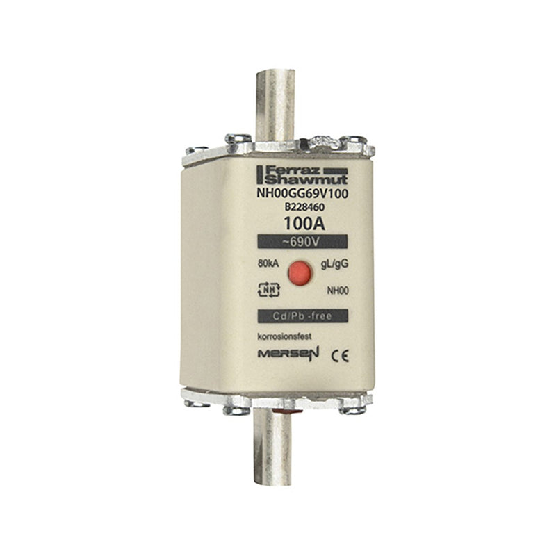 Mersen - Messersicherung NH-Sicherungseinsatz SF NH00GG69V100 Gr.00 gG 100A/690VKM
