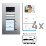 TCS Tür Control - Türsprech-Set Videosprechanlgenset color PVU17040-0010 4 Tasten UP,Freispr