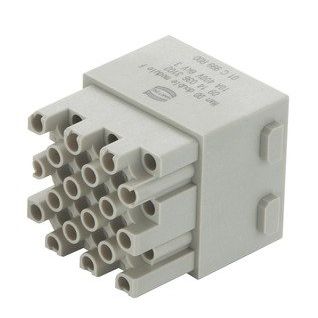 Harting - Kontakteinsatz für Rechtecksteckverbinder Doppelmodul Han DD 09140363102 Crimpanschluss