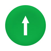 Schneider Electric - Kalotte, Linse Schutzkappe grün ZBA7335 mit Beschriftung − 10 Stück