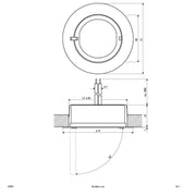 EVN Lichttechnik - Downlight/Strahler/Flutlicht NV Möbeleinbauleuchte 425 001 ws 20W 12V IP20
