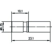 Telegärtner - Koax-Steckverbinder SMB-Kabelbuchse cr/cr AU 100024872 G1 (RG58C/U) − 5 Stück