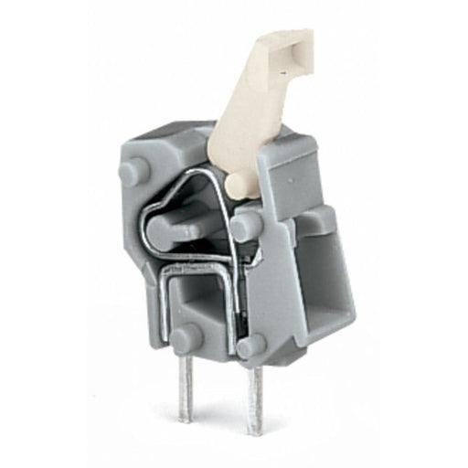WAGO - Leiterplattenklemme Anreihbare Leiterplattenk. 257-747 Drücker,2,5mm²,hgn − 100 Stück