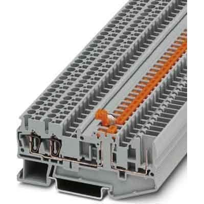 Phoenix Contact - Trenn- und Messtrenn-Reihenklemme Messertrennklemme ST 2,5-TWIN-MT/1P steckbar − 50 Stück