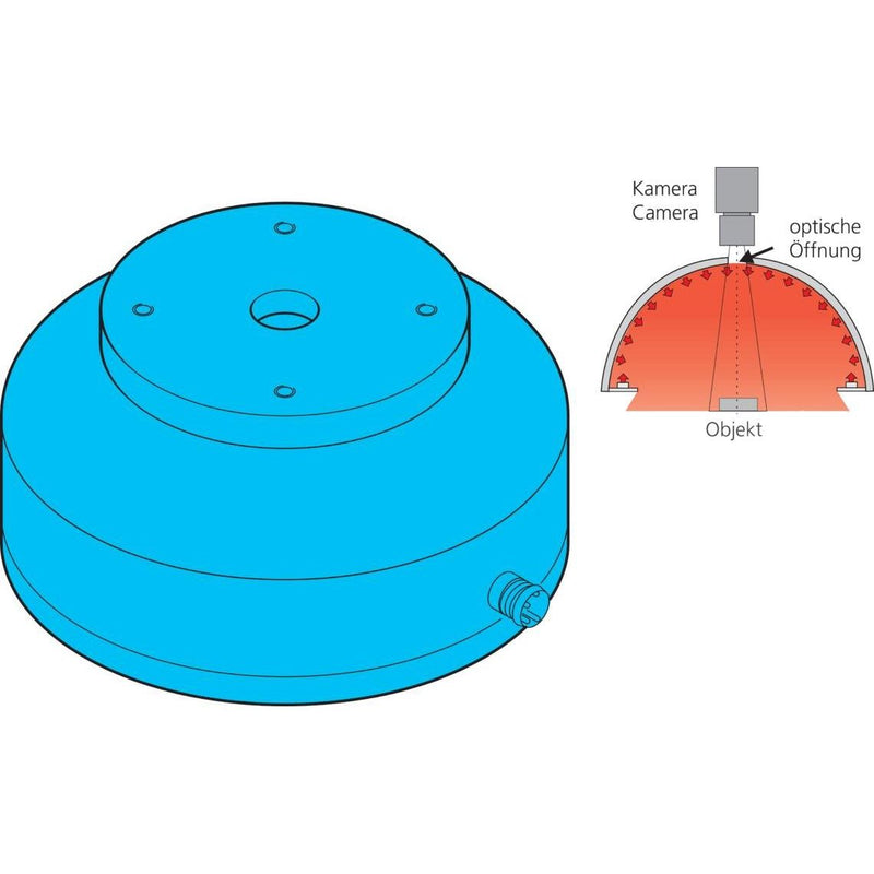Di-soric - Maschinen- und Werkbankleuchte Dombeleuchtung BE-DOME100/70-G5-T4 Weiß 70
