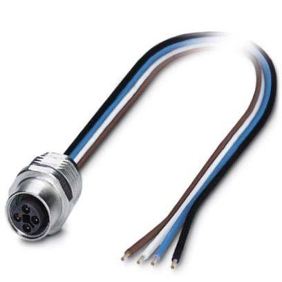 Phoenix Contact - Rundsteckverbinder, feldkonfektionierbar (Industriesteckverbinder) Einbausteckverbinder SACC-E-M12FS#1424138
