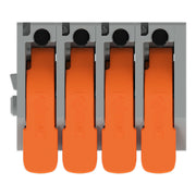 WAGO - Leiterplattenklemme Hebel 2604-1104 4mm²,grau − 100 Stück