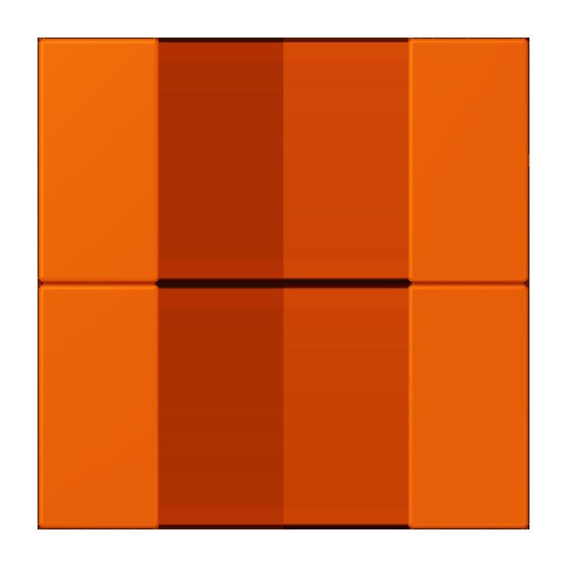 Jung - Abdeckung/Bedienelement für Installationsschalterprogramme Tastensatz 2fach LC 502 TSA 224 orange