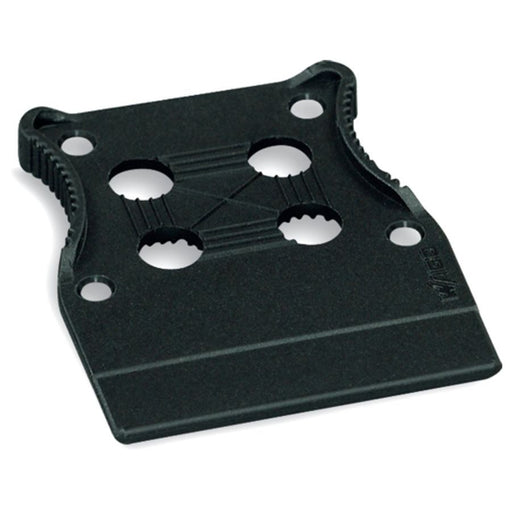 WAGO - Zubehör/Ersatzteile für Klemmen Zugentlastungsplatte 713-129 53mm breit schwarz − 25 Stück