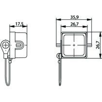 Telegärtner - Staubschutz für Steckverbindungen STX V5 Flanschschutzkappe 100022775 Metall