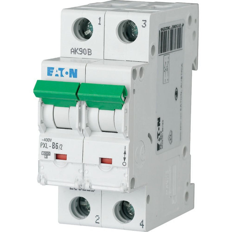 Eaton - Leitungsschutzschalter LS-Schalter m.Beschrift. PXL-C6/2 C 6A, 2p