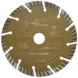 Baier Maschinenfabrik - Trenn-/Schleifscheibe Diamantscheibe 75333 D=150mm gold II