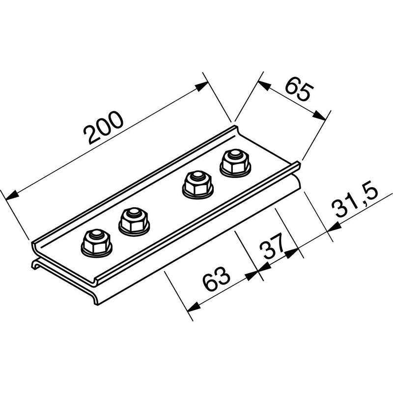 Rico - Montagematerial für Kabeltragsystem Verbindungsstück 16J5-B