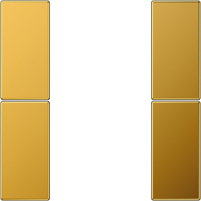 Jung - Abdeckung/Bedienelement für Installationsschalterprogramme Tastensatz, 2fach LS 502 TSA GGO komplett − 1 Stück