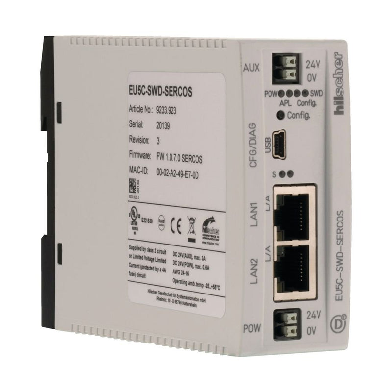 Eaton - Feldbus, Dez. Peripherie - Kommunikations-Modul SWD-Gateway EU5C-SWD-SERCOS 99 SWD-Teilnehmer