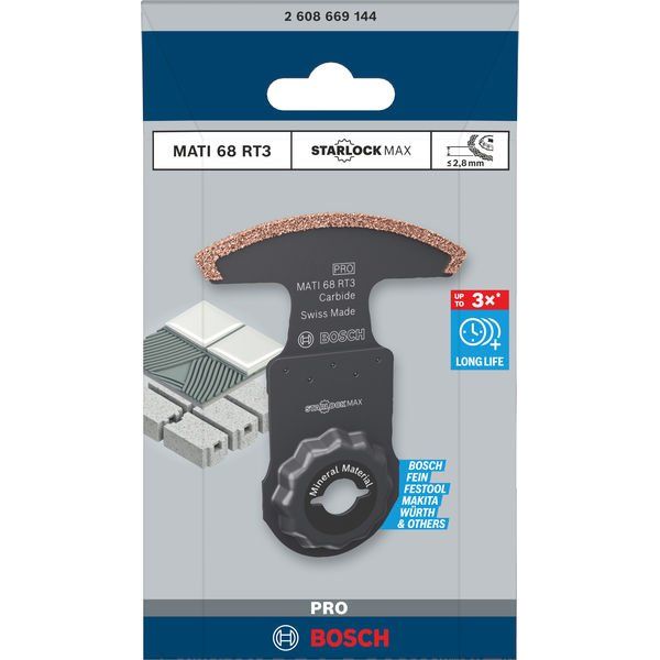 Bosch - Blatt für Oszillierer PRO MATI 68 RT3 Blatt für 2608669144 Multifunktionswerkze