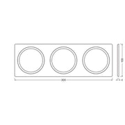 Ledvance - Mechanisches Zubehör/Ersatzteile für Leuchten Rahmen rechteckig SPOTF.100X3003XD68WT weiß − 1 Stück