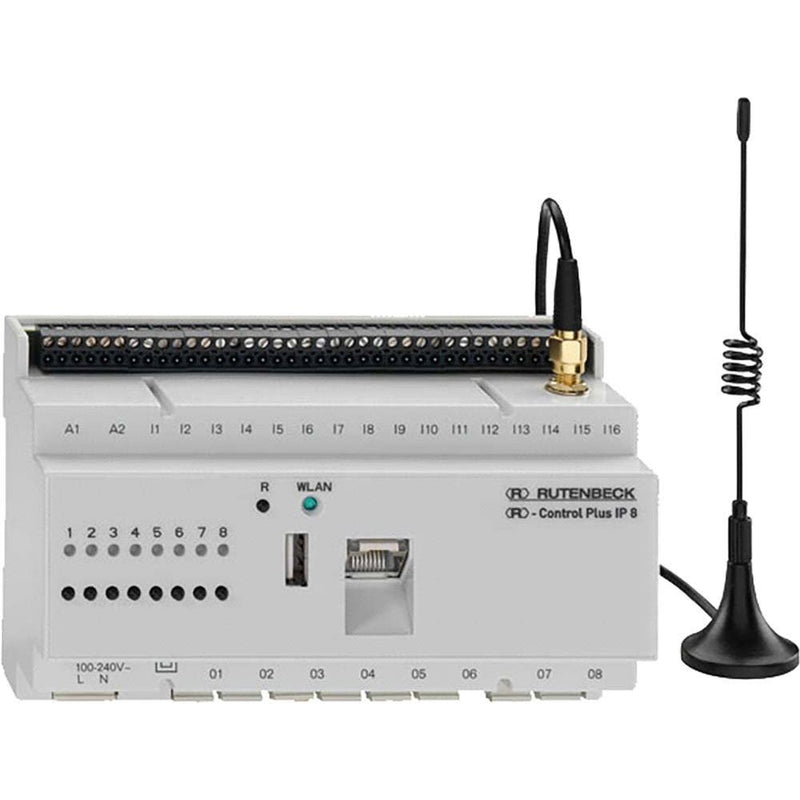 Rutenbeck - Zusatzgerät für Fernmeldetechnik IP-Schaltaktor Control Plus IP 8 100Mbit/s lichtgrau