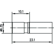 Telegärtner - Koax-Steckverbinder SMB-Kabelbuchse cr/cr AU 100024872 G1 (RG58C/U) − 5 Stück