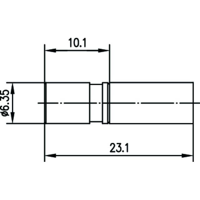 Telegärtner - Koax-Steckverbinder SMB-Kabelbuchse cr/cr AU 100024872 G1 (RG58C/U) − 5 Stück
