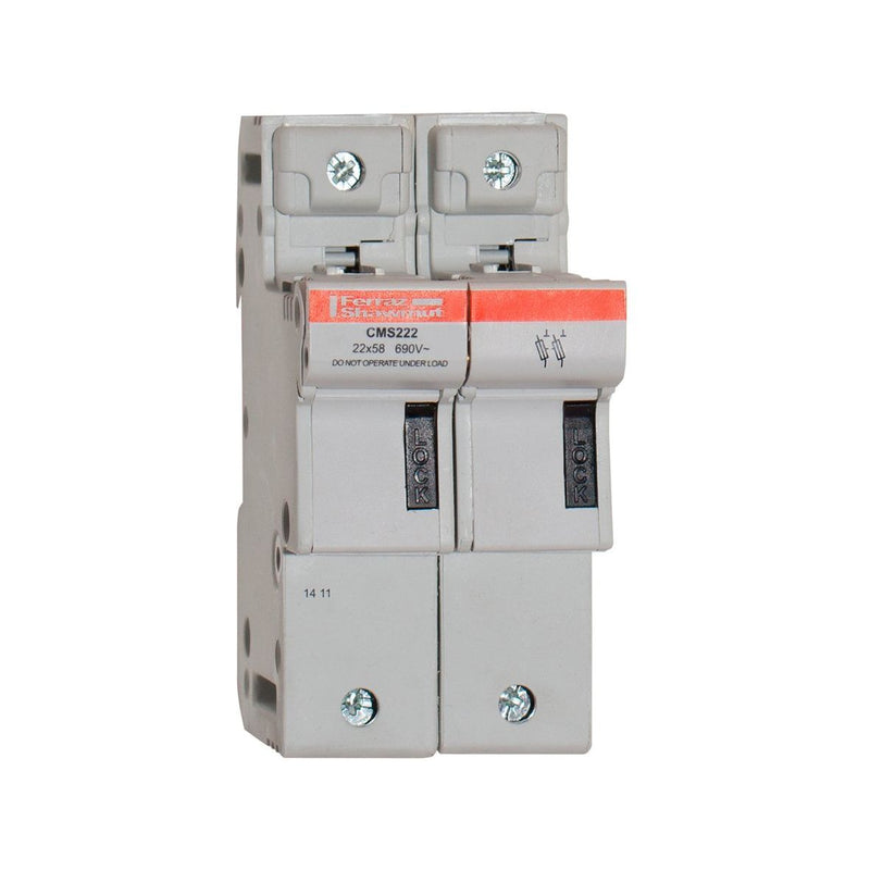 Mersen - Halter für zylindrische Sicherung Sicherungshalter CMS222 22x58 125A 2-p. − 3 Stück