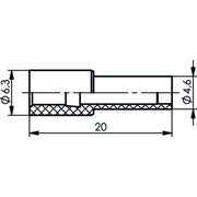 Telegärtner - Knickschutz Knickschutztülle gelb 100001128 G4, G7, G8, G29