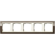 Gira - Abdeckrahmen 5fach 0215761 klar braun