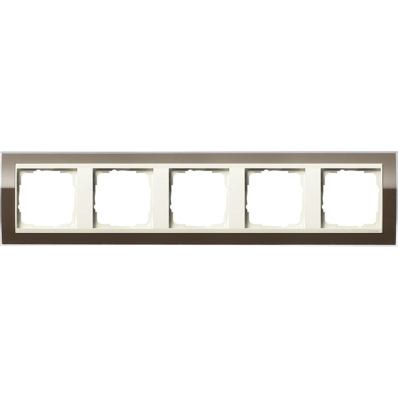Gira - Abdeckrahmen 5fach 0215761 klar braun