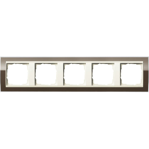 Gira - Abdeckrahmen 5fach 0215761 klar braun