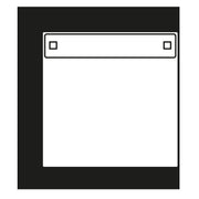 Jung - Abdeckung/Bedienelement für Installationsschalterprogramme Wippe Schriftfeld eds ES 2990 NA für Taster