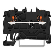 WAGO GmbH & Co. KG - Durchgangs-Reihenklemme 2-Leiter-Durchgangsklemme 2202-1205 2,5mm²,schwarz − 100 Stück