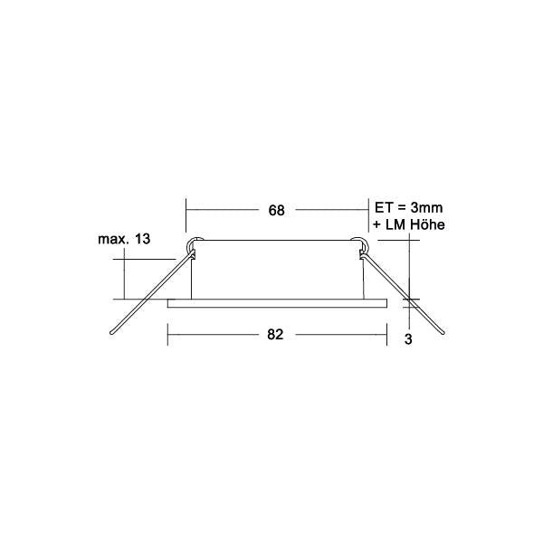 Brumberg Leuchten - Downlight/Strahler/Flutlicht Einbaudownlight 27064180 ohne Fassung