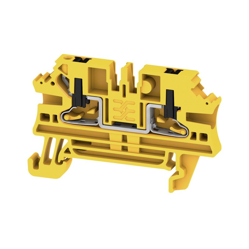 Weidmüller - Durchgangs-Reihenklemme AL2C 2.5 FE PUSH IN, 2.5 mm² − 100 Stück