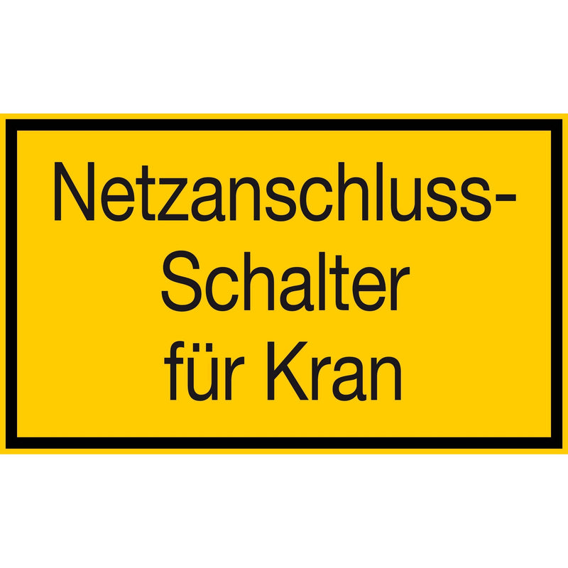 Schnürle - Kennzeichnungsmaterial Warnschild F93F2