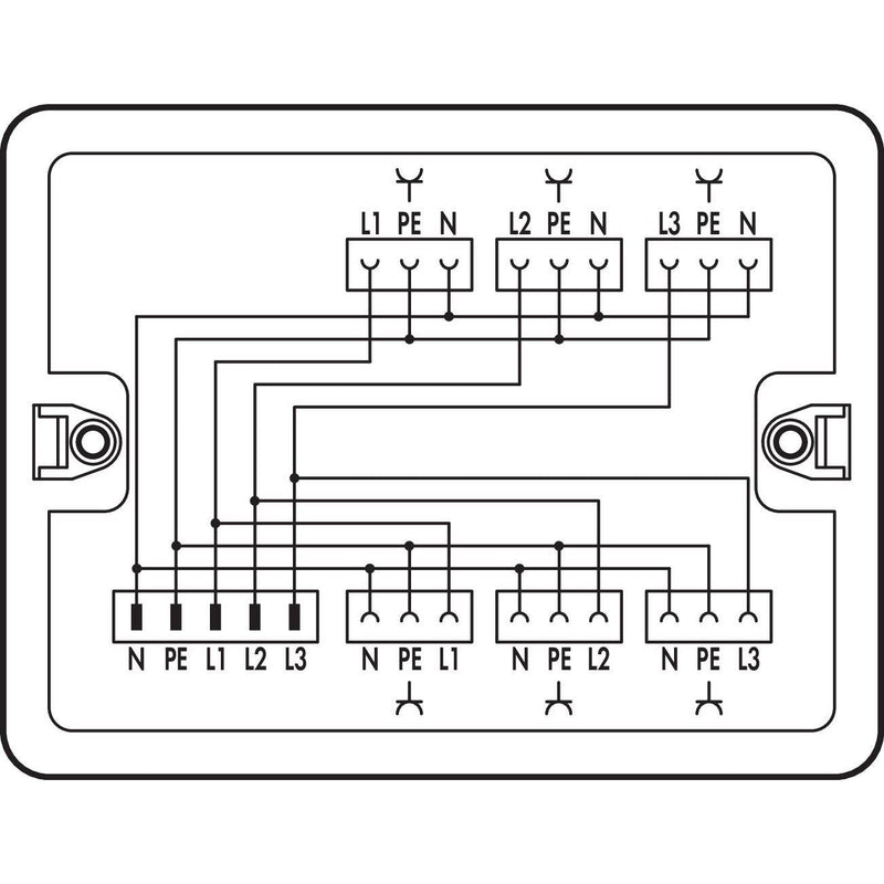 WAGO - Kompaktverteiler für steckbare Gebäudeinstallation Verteilerbox 899-681/105-000 400 V/230 V