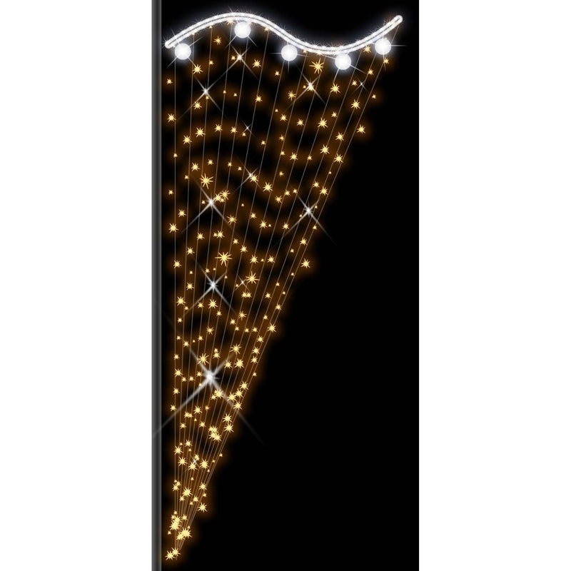 Scharnberger+Hasenbein - Festbeleuchtung Lichterkettenmotiv 58757 Drape Wave 97x207cm