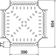 OBO Bettermann - Kreuzstück für Kabelrinne Kreuzung für Kabelrinne RK 140 FT 110x400