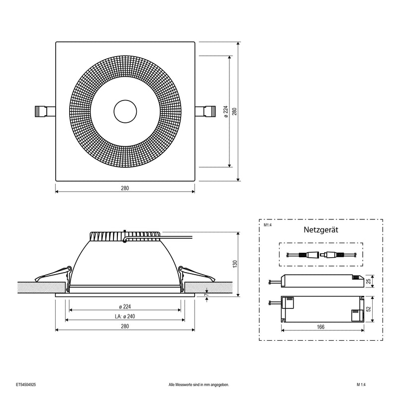 EVN Lichttechnik - Downlight/Strahler/Flutlicht LED-Downlight ET54504925