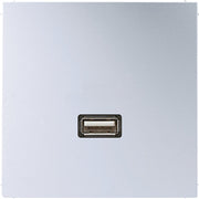 Jung - Multifunktions-Anschlussdose Multimedia-Anschluss alu MA AL 1122 USB m.Tragring